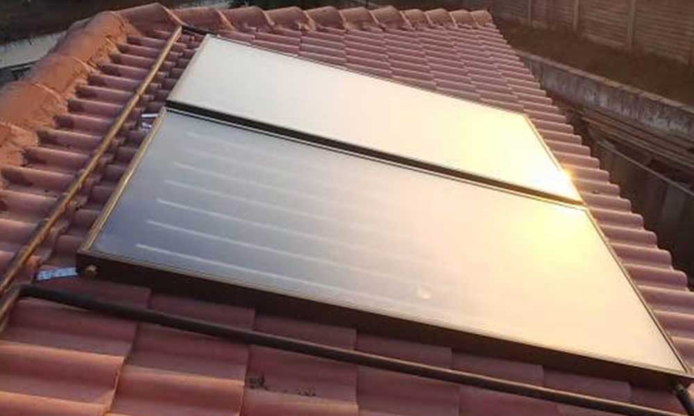 Flat Panel Solar Geyser Conversion System
